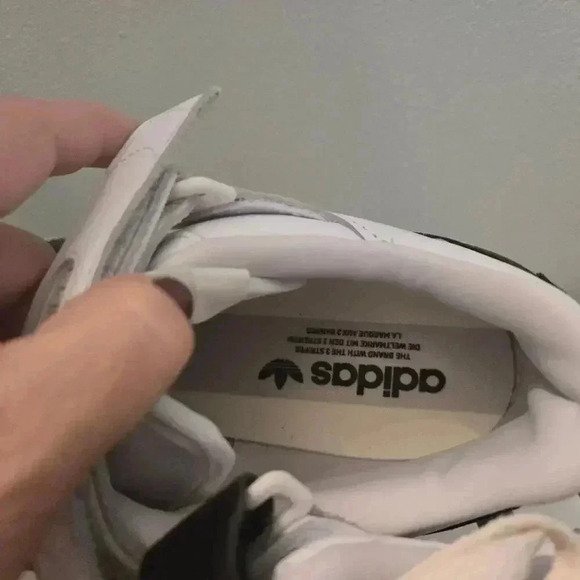 ADIDAS ORIGINALS FORUM LOW Forever True White/core black sz 9 NIB Y2k look - Picture 13 of 14